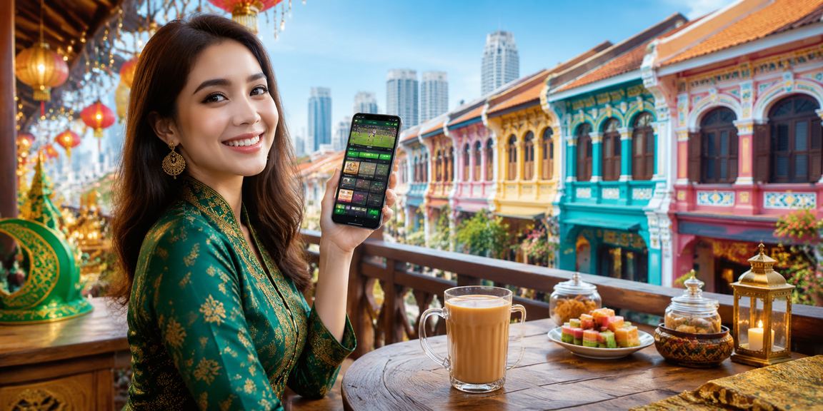 Pengguna menggunakan kasino mudah alih one49 di Pulau Pinang dengan antara muka Melayu